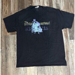 Vintage Disney Parks Haunted Mansion Shirt Large Cartoon TV Movie Retro Rare